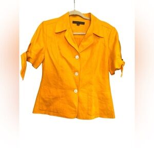 Ann Klein 100% Linen Vintage Skirt Suit